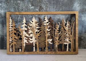 Into The Wild - 7 Layer Wall Art by EverLee Creations, Southern home decor detail photo 11