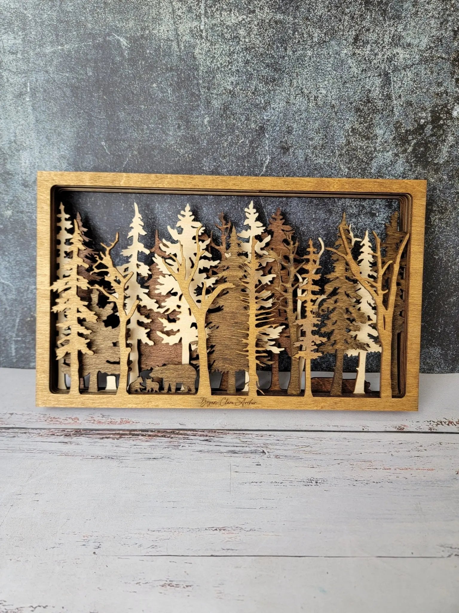 Into The Wild - 7 Layer Wall Art by EverLee Creations, Southern home decor detail photo 14