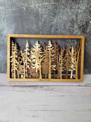 Into The Wild - 7 Layer Wall Art by EverLee Creations, Southern home decor detail photo 14