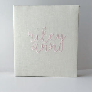 Baby Memory Book - Ivory Linen (w/o Bow) by AP Creations in Tuscaloosa, paper gift detail photo 5