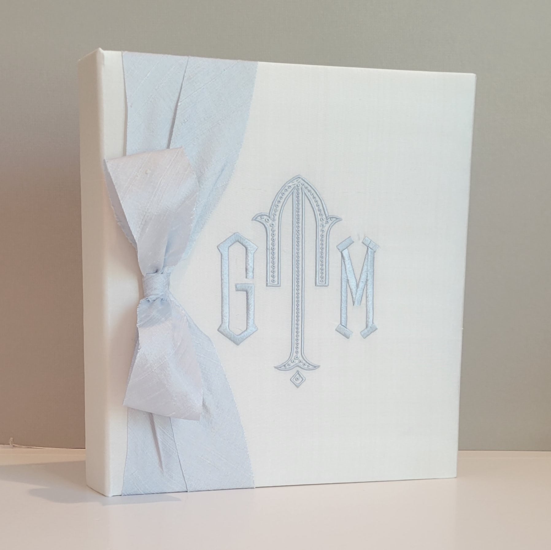 Baby Memory Book - Ivory Silk (w/ SATIN Bow) by AP Creations in Tuscaloosa, paper gift detail photo 7
