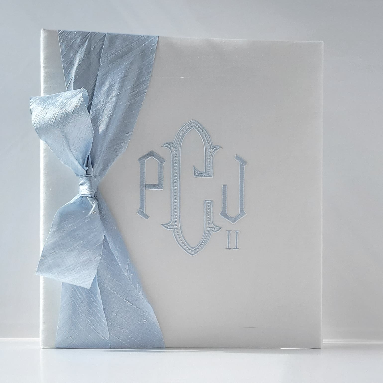 Baby Memory Book - Ivory Silk (w/ SILK Bow) by AP Creations in Tuscaloosa, paper gift detail photo 13