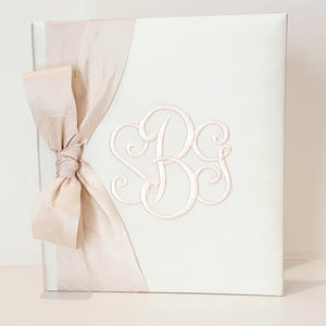 Baby Memory Book - Ivory Silk (w/ SILK Bow) by AP Creations in Tuscaloosa, paper gift detail photo 12