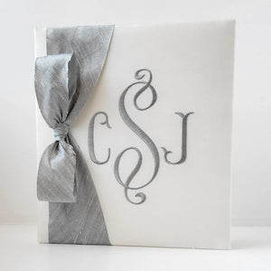 Baby Memory Book - Ivory Silk (w/ SILK Bow) by AP Creations in Tuscaloosa, paper gift detail photo 11