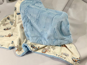 Jeff the Pilot Personalized Airplane Minky Baby Blanket by AGreatBaby — view 12 of 12
