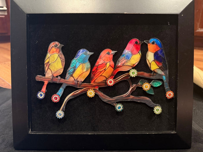 Upcycled Button Birds