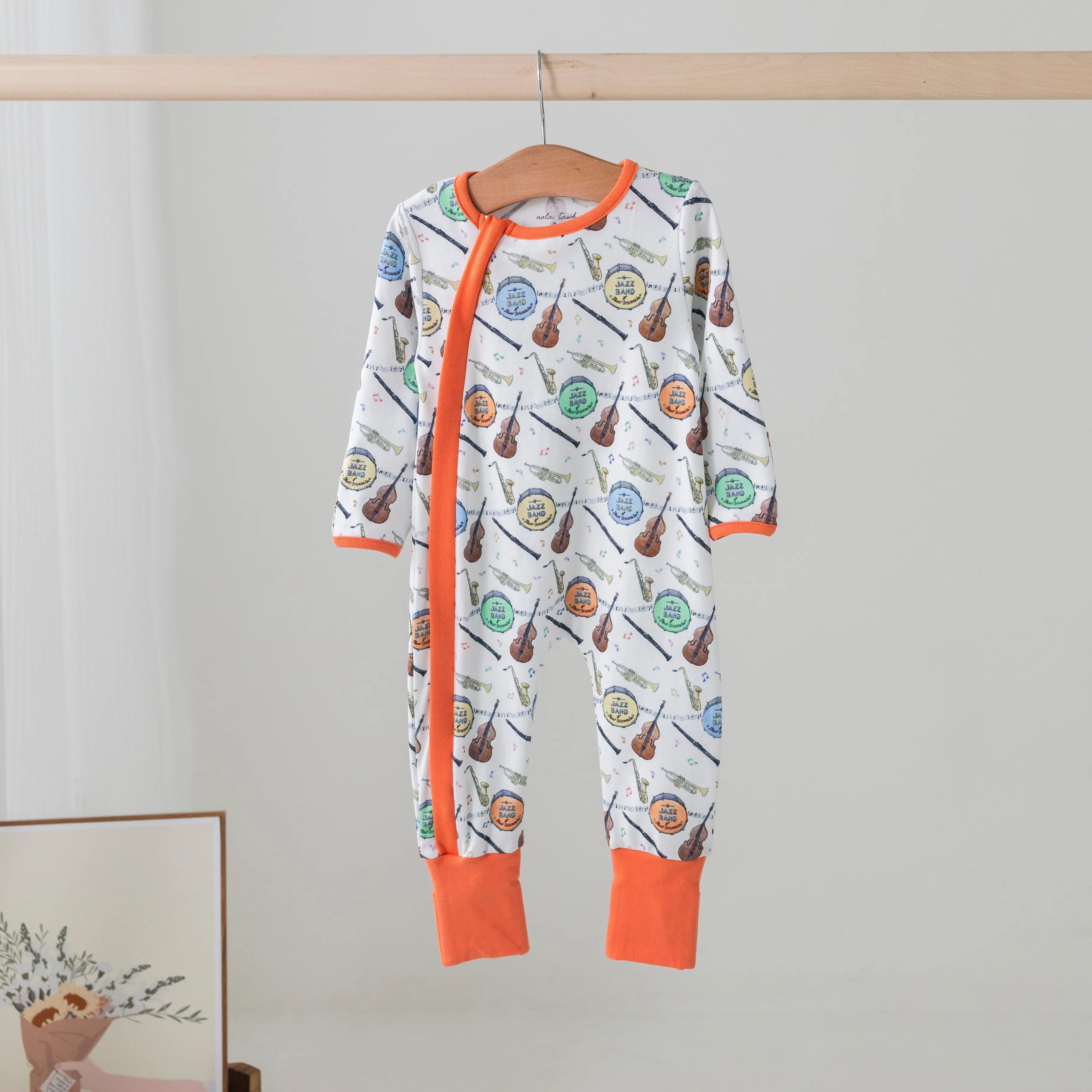 Jazz Festin' Organic Cotton Pajama Set Nola Tawk