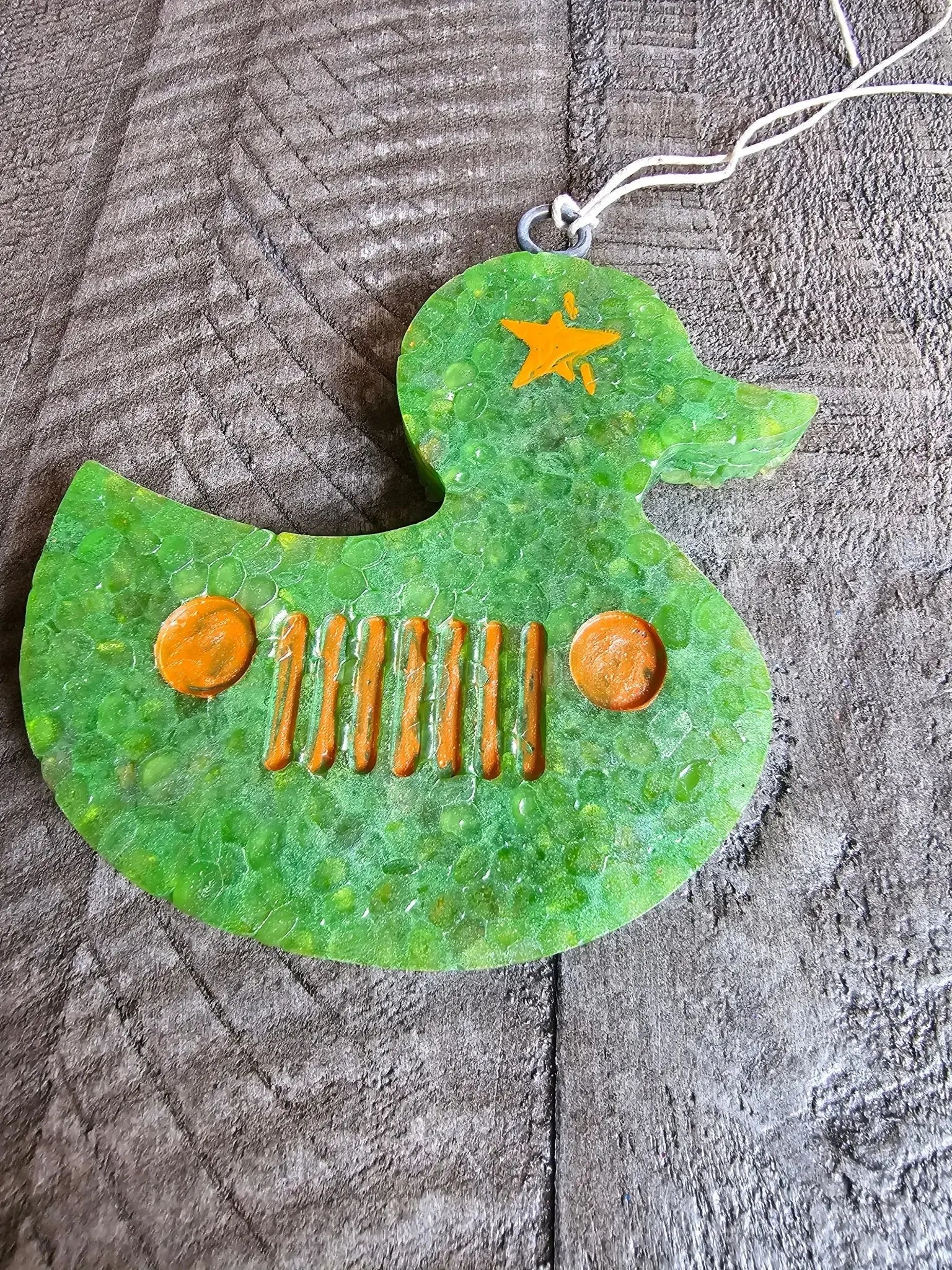 Jeep Duck Car Freshie: Handmade, Aroma Bead Air Freshener - Jeep-Inspired & Collectible