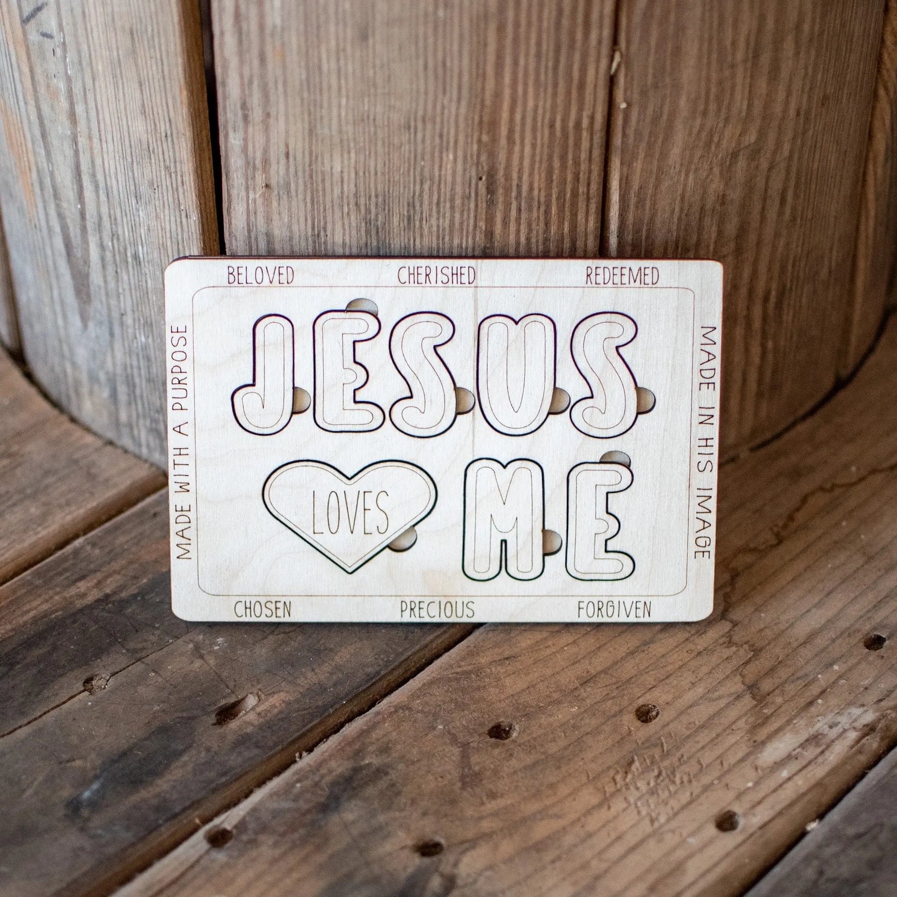 Jesus Loves Me Puzzle by Still Magnolia, pet accessory detail photo 3