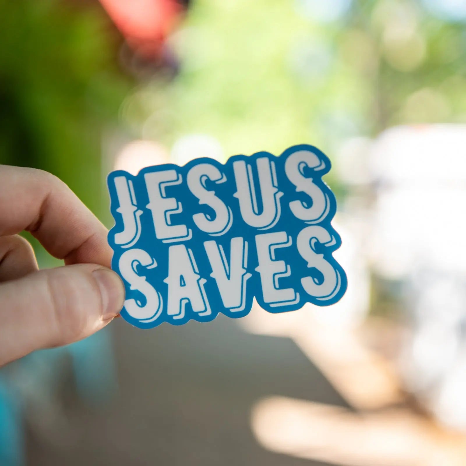 Jesus Saves - Sticker by Still Magnolia, vinyl decal main product photo