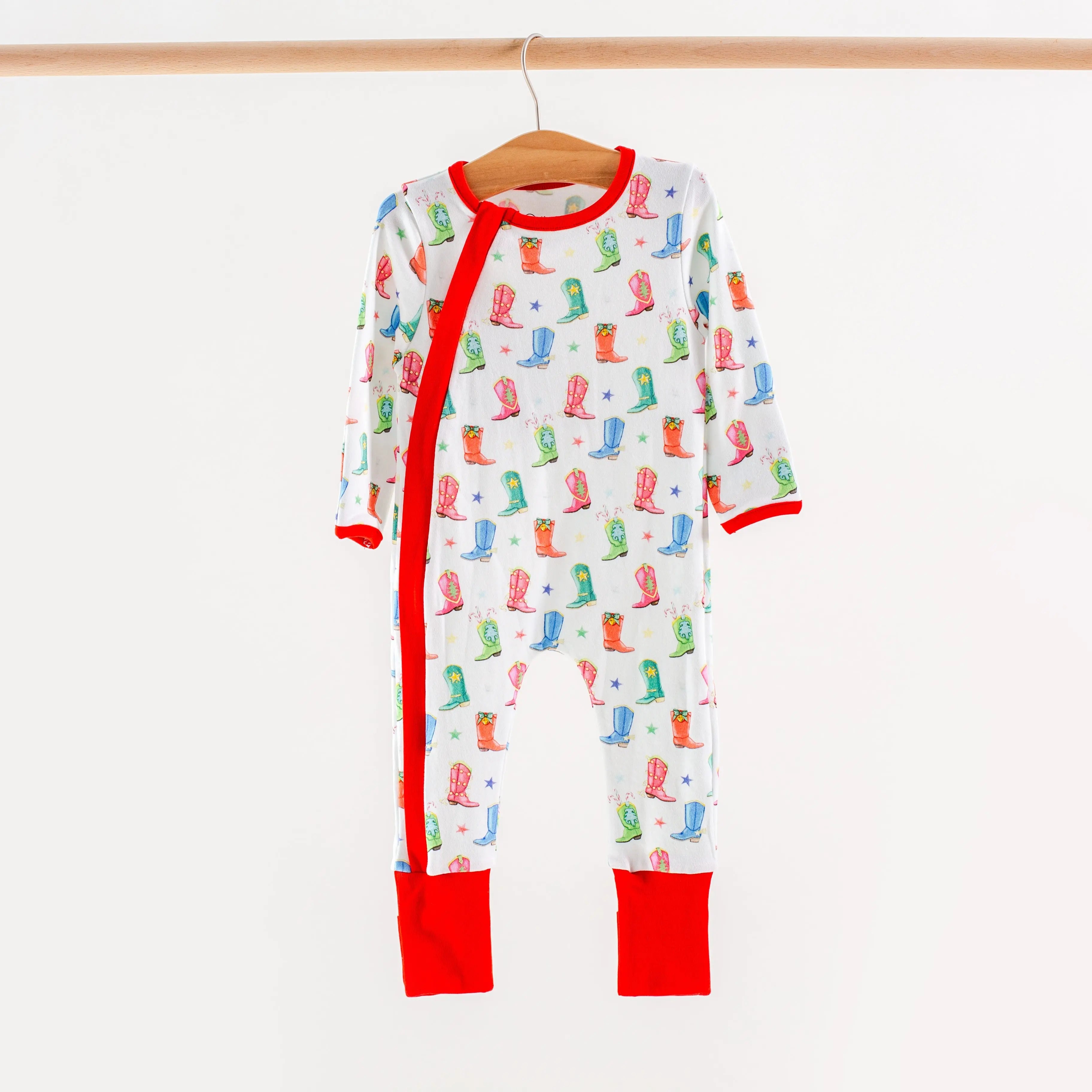 Jingle Boots Organic Cotton Kids Pajamas Nola Tawk