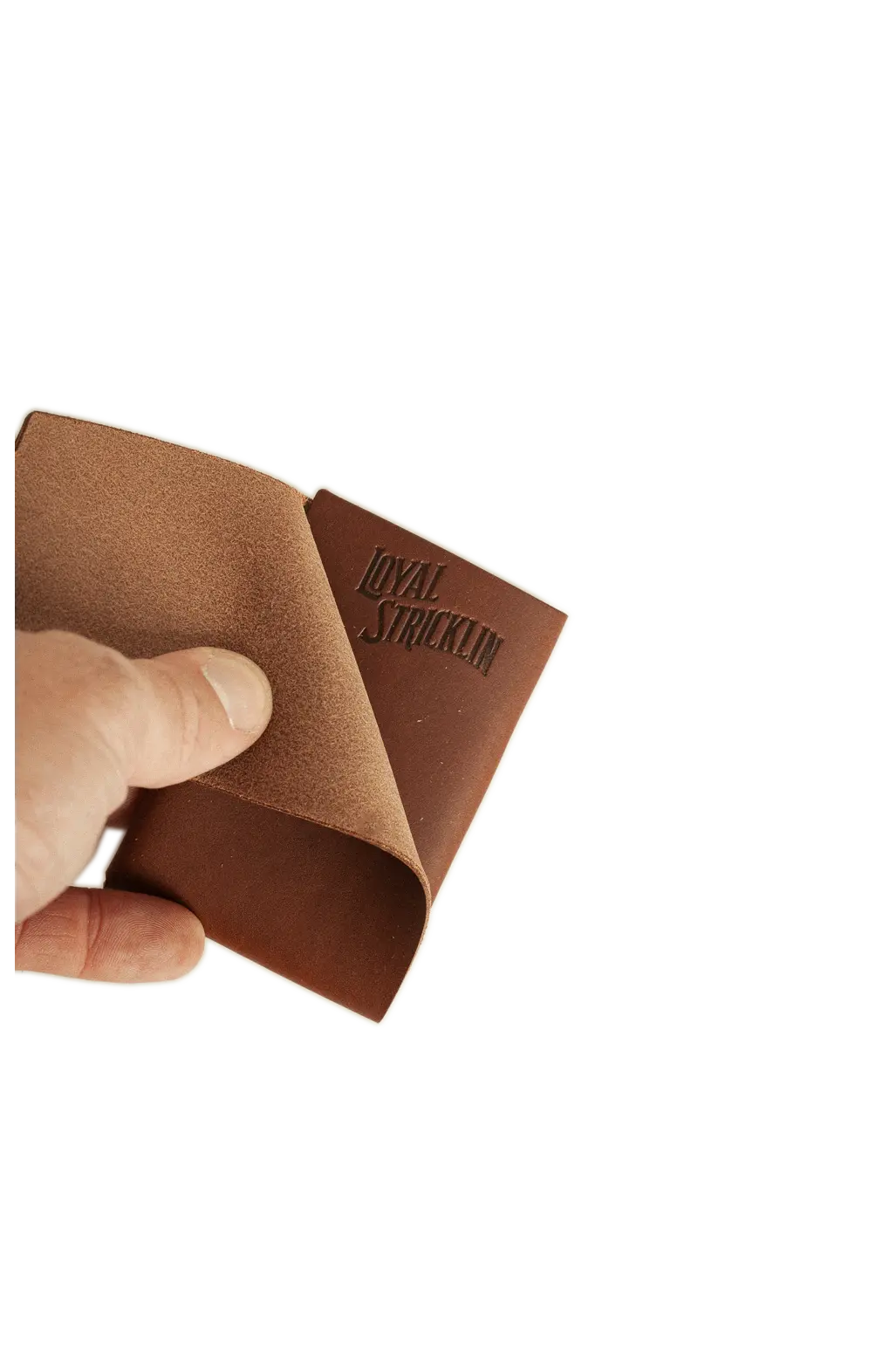 Johnny Slim - Walnut Minerva by Loyal Stricklin, handmade leather goods detail photo 4
