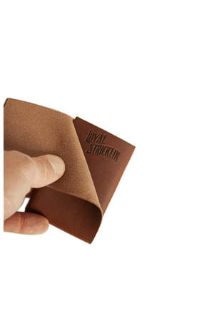 Johnny Slim - Walnut Minerva by Loyal Stricklin, handmade leather goods detail photo 4