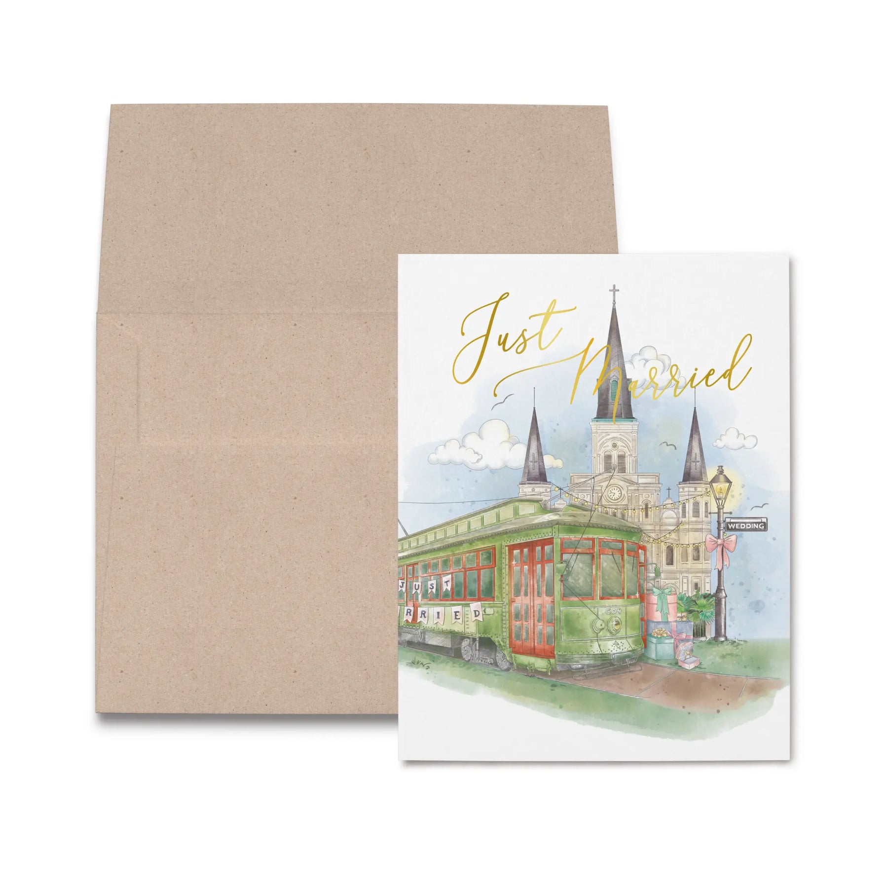 Just Married Card by Nola Tawk, paper gift main product photo