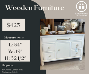 Refurbished White Buffet Cabinet