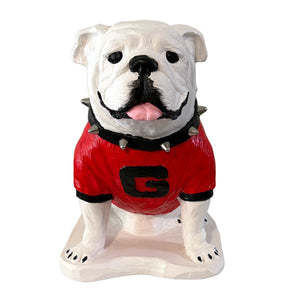 UGA Georgia Bulldog Mascot Cement Statue for Garden, Yard, Home Decor and Porch.