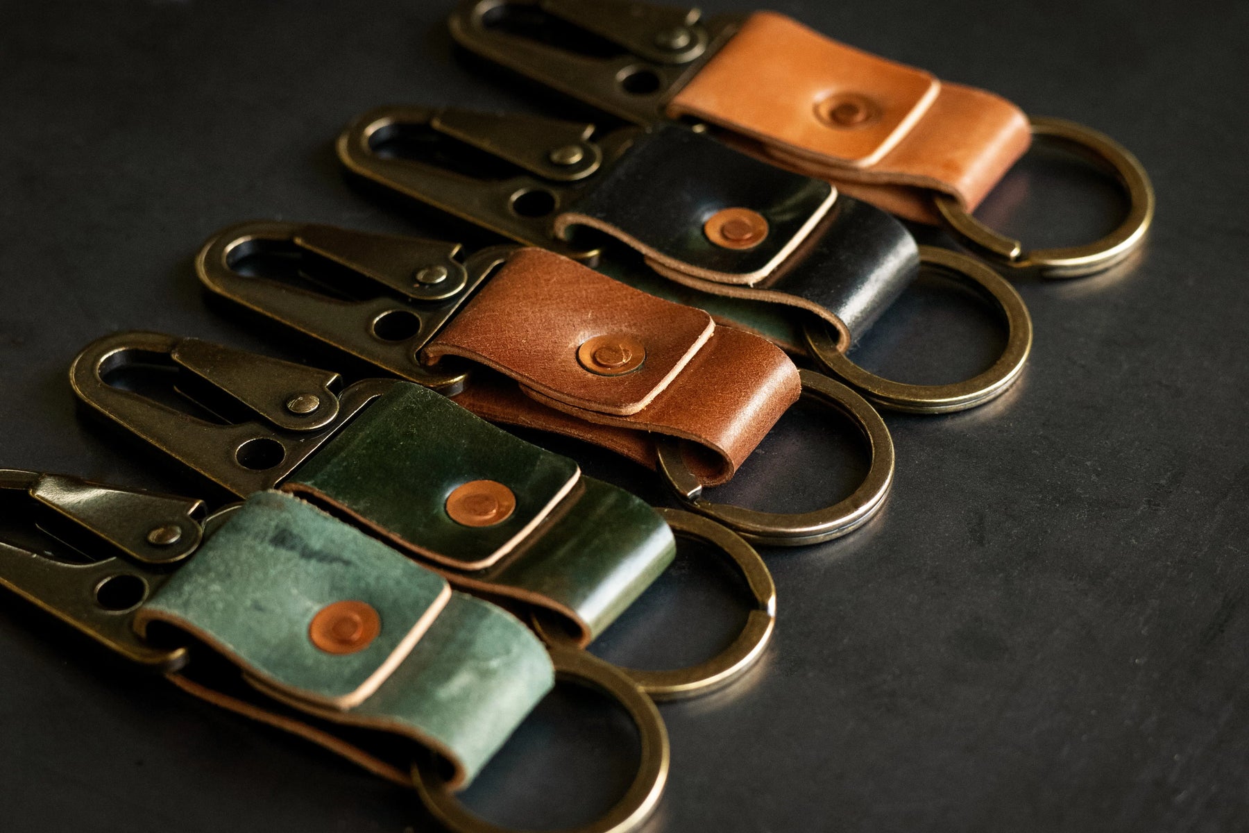 Key Clip - Marbled Shell Cordovan Loyal Stricklin