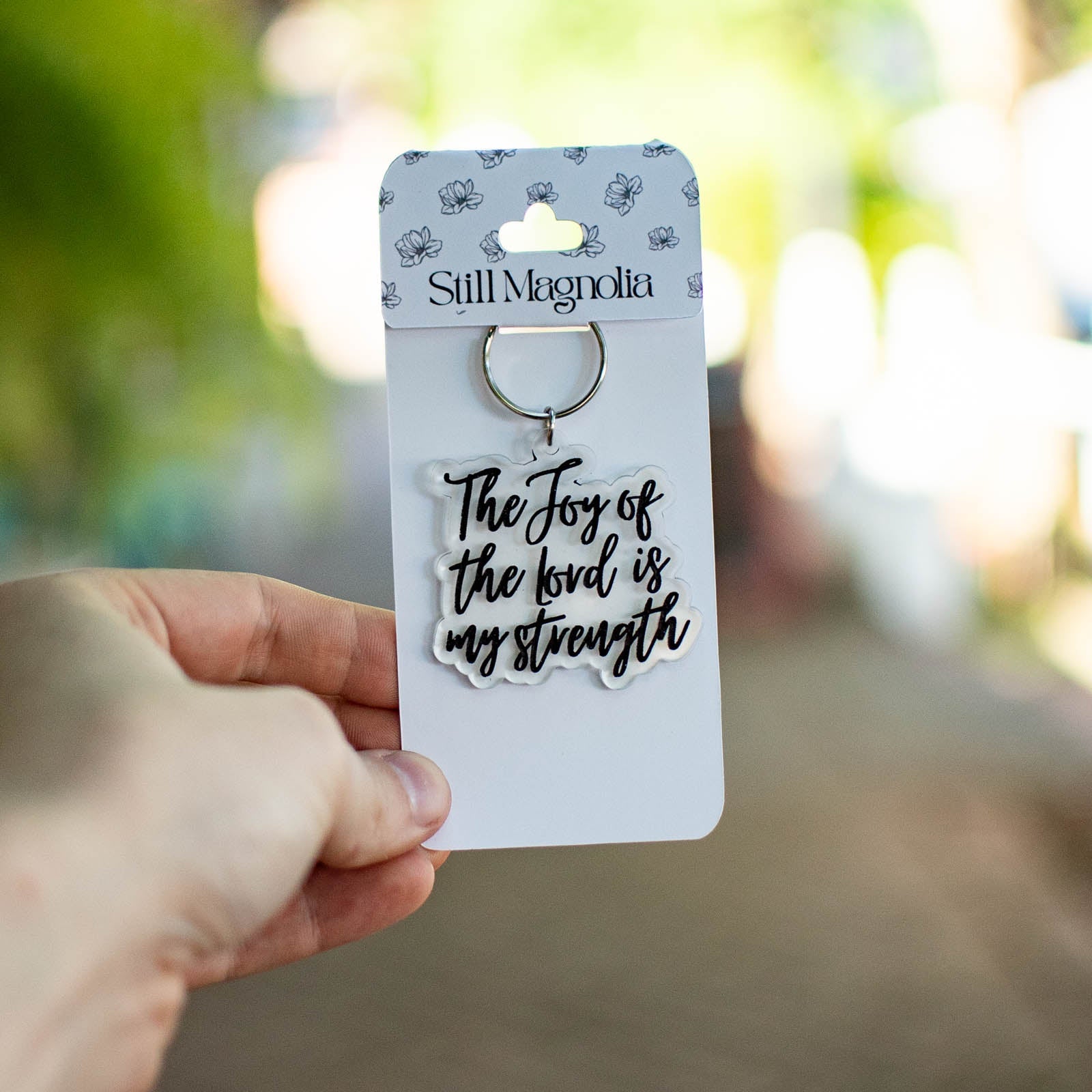 The Joy Of The Lord - Keychain by Still Magnolia, 3D printed gift main product photo