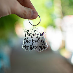 The Joy Of The Lord - Keychain by Still Magnolia, 3D printed gift detail photo 3