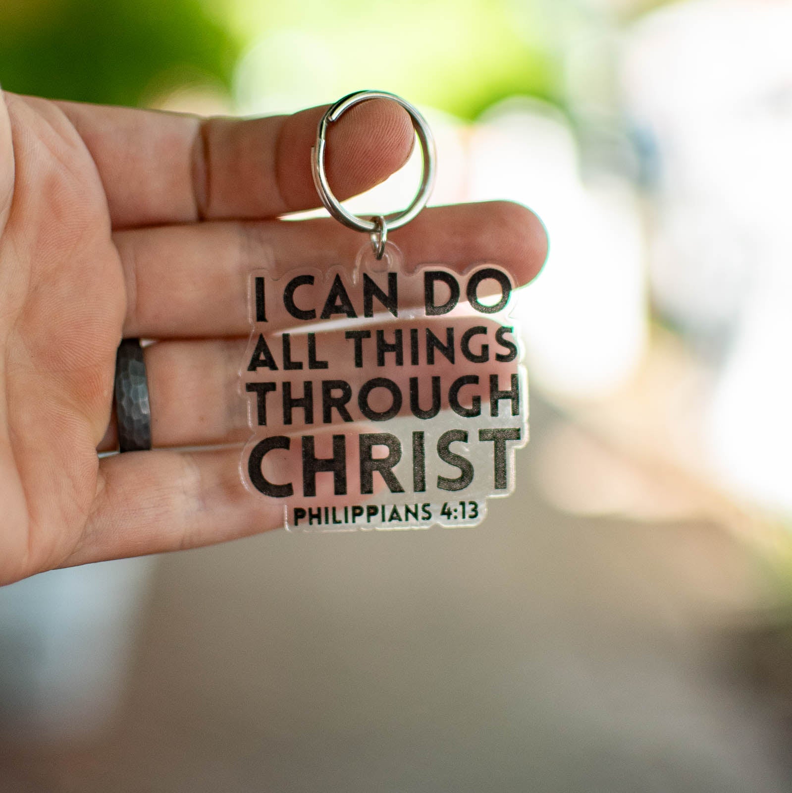 I Can Do All Things - Keychain by Still Magnolia, 3D printed gift detail photo 3