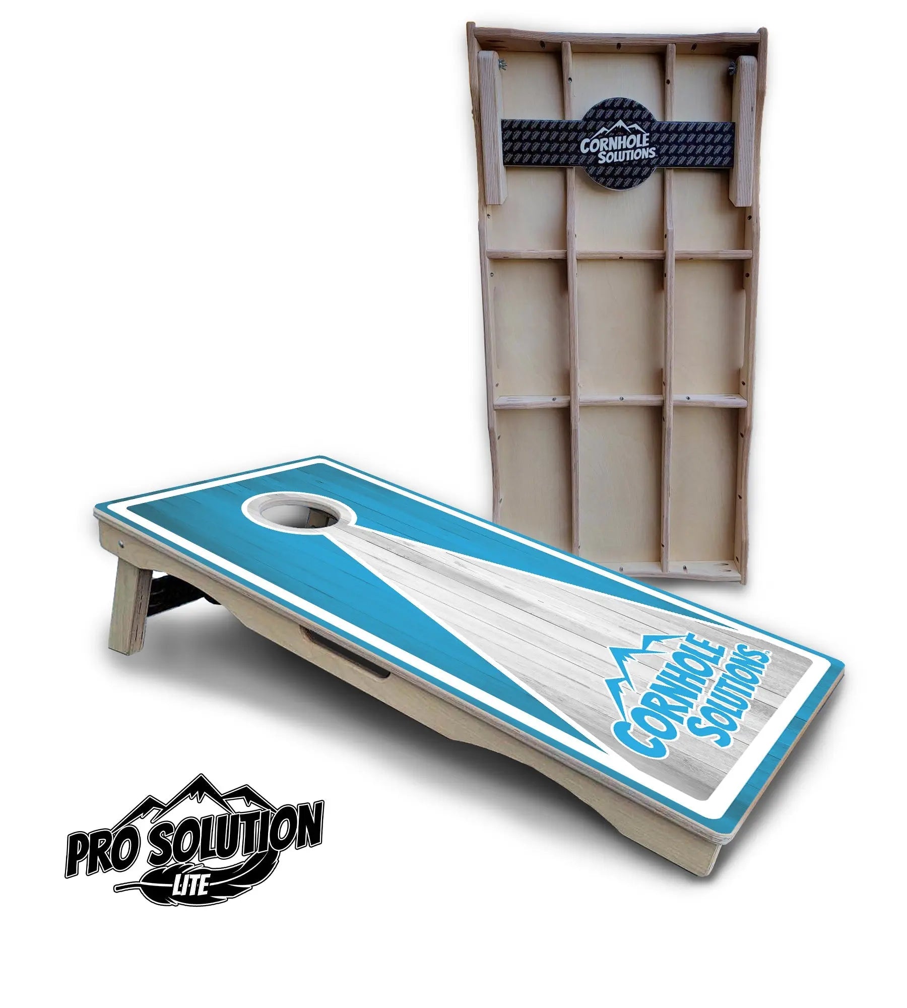 Keyhole CS Logo Cornhole Boards - Pro Solution Lite Series Cornhole Solutions
