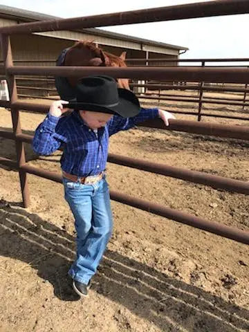 Kid's Saddle Tan Spider Combo by Texas Saddlery, handmade leather goods detail photo 3