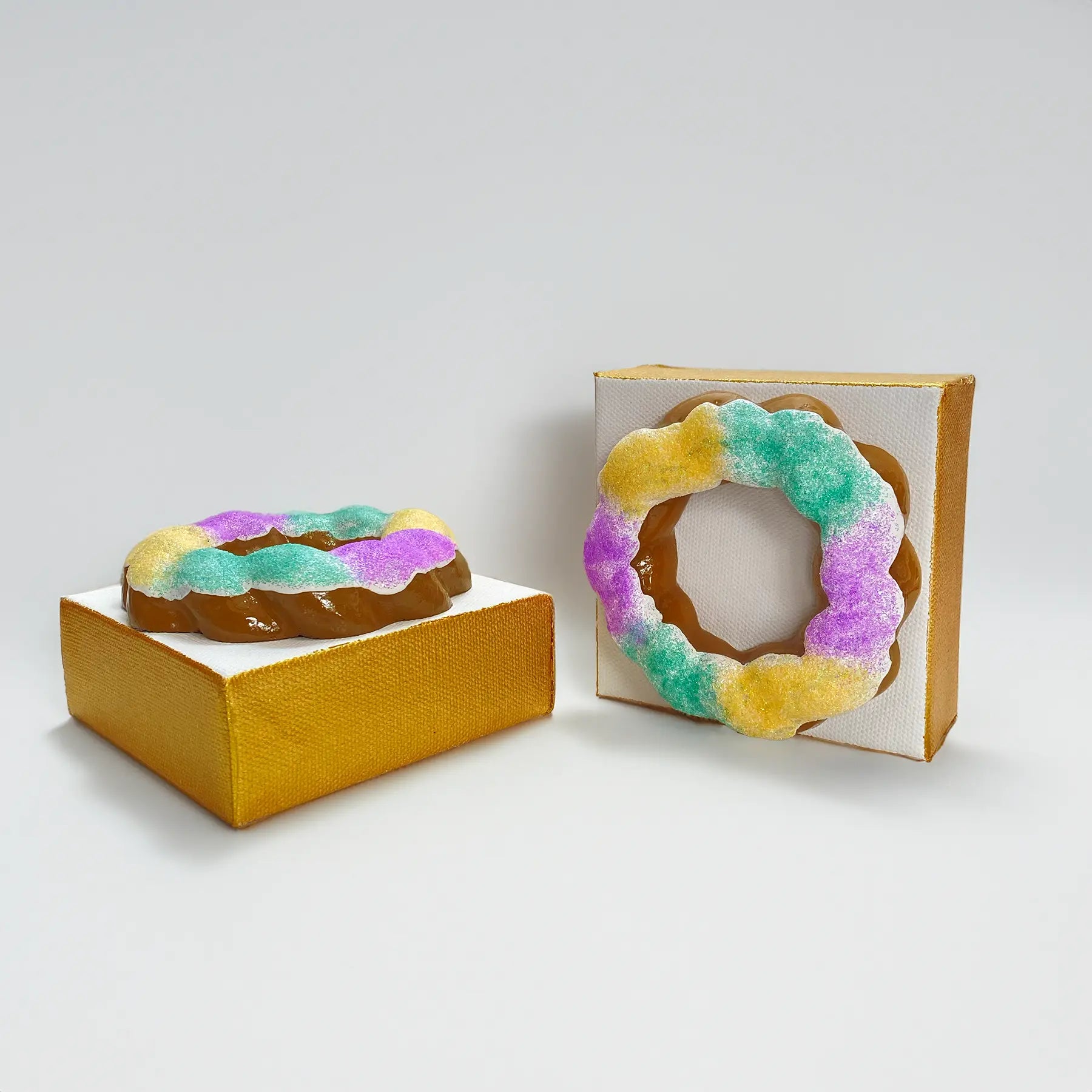King Cake Wall Art by Nola Tawk, Southern home decor detail photo 4