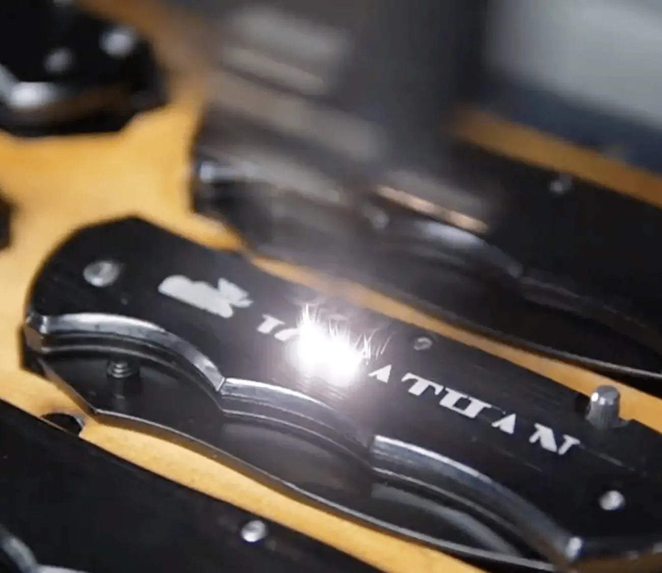 Customizable Pocket Knife: Locking, Sharp Blade. TATITAN Branded. 