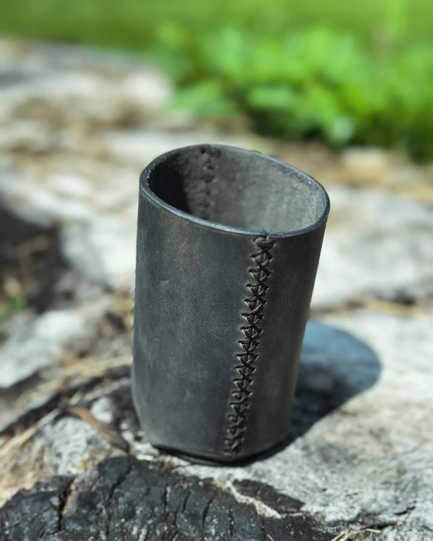 Handmade Leather Koozie - Main Street Collective | Custom Can & Bottle Cooler