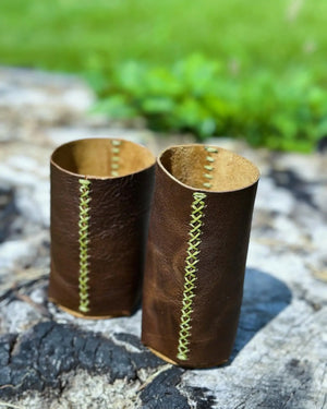 Leather Koozies by Main Street Collective: Custom Can, Slim Can, & Bottle Holders