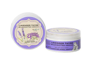 Essential Journeys Lavender Thyme Arnica Soufflé 8 oz jar.