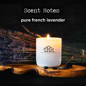French Lavender Candle by The Rustic House, scented candle detail photo 4