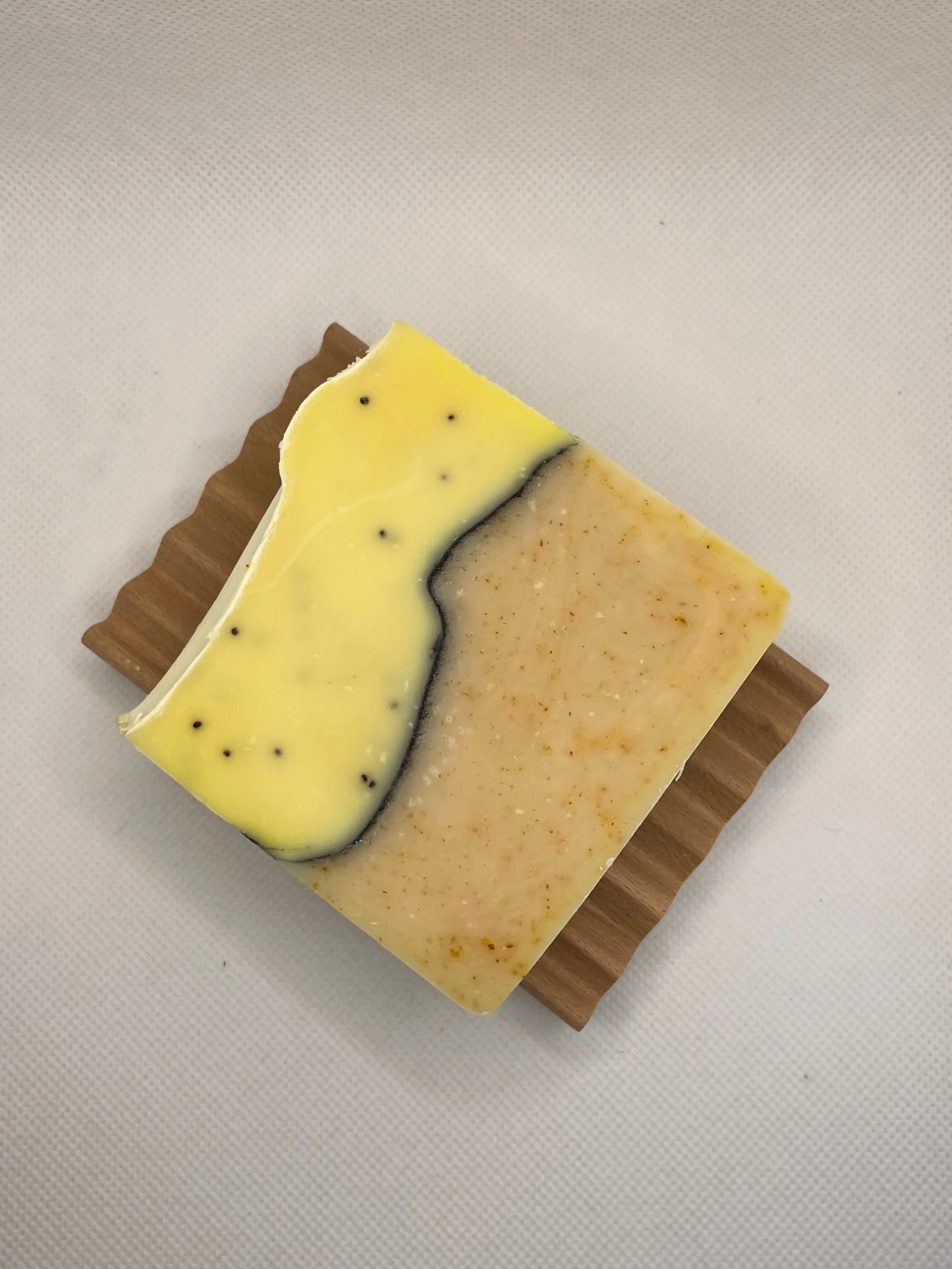 Lemon Poppyseed Handcrafted Soap by Lustful Bath, LLC, natural skincare detail photo 5