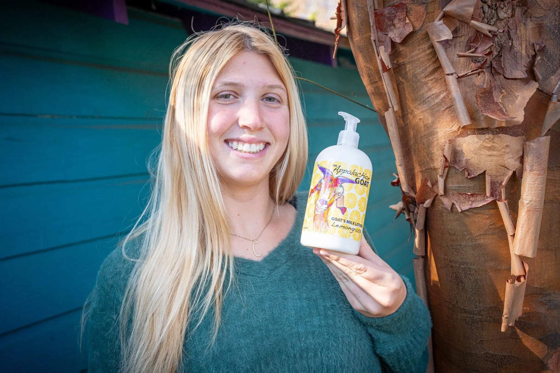 LEMONGRASS GOATS MILK LOTION 16 oz. or 2 oz. by Essential Journeys, natural skincare detail photo 10