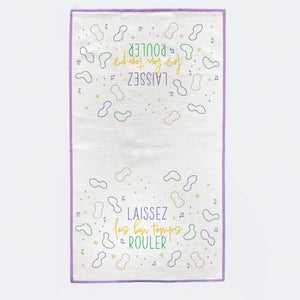 Laissez Les Bon Temps Rouler Kitchen Towel by Nola Tawk, tea towel detail photo 2