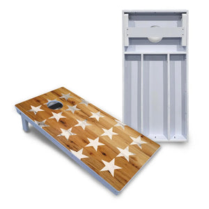 Large Stars & Stripes Cornhole Boards - All Weather Series by Cornhole Solutions, custom cornhole board detail photo 2