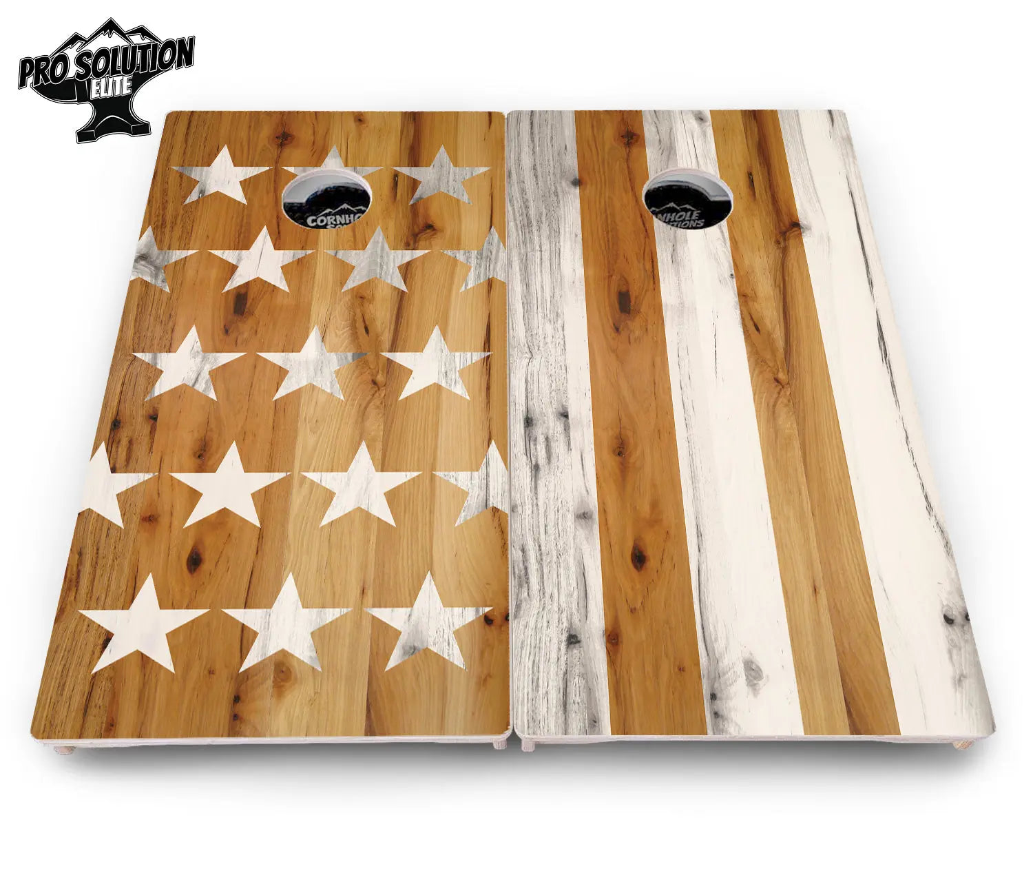 Large Stars & Stripes Cornhole Boards - Pro Solution Elite Series by Cornhole Solutions, custom cornhole board detail photo 12