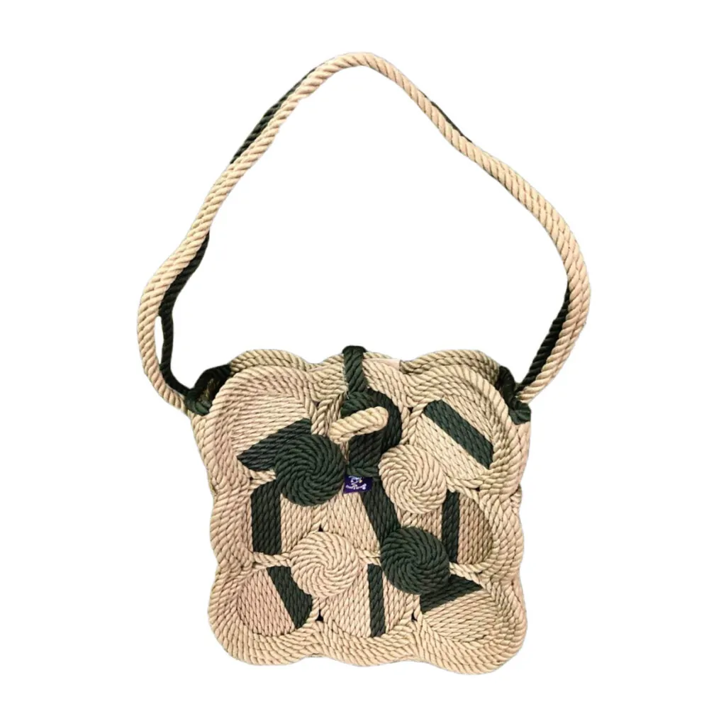 Large Rope Purse handwoven rope bag by Nomadic State of Mind, view 2