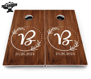 Laurel Wreath Cornhole Boards - Pro Solution Elite Series by Cornhole Solutions, custom cornhole board detail photo 4