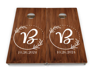 Laurel Wreath Cornhole Boards - Professional Tournament Series by Cornhole Solutions, custom cornhole board detail photo 3