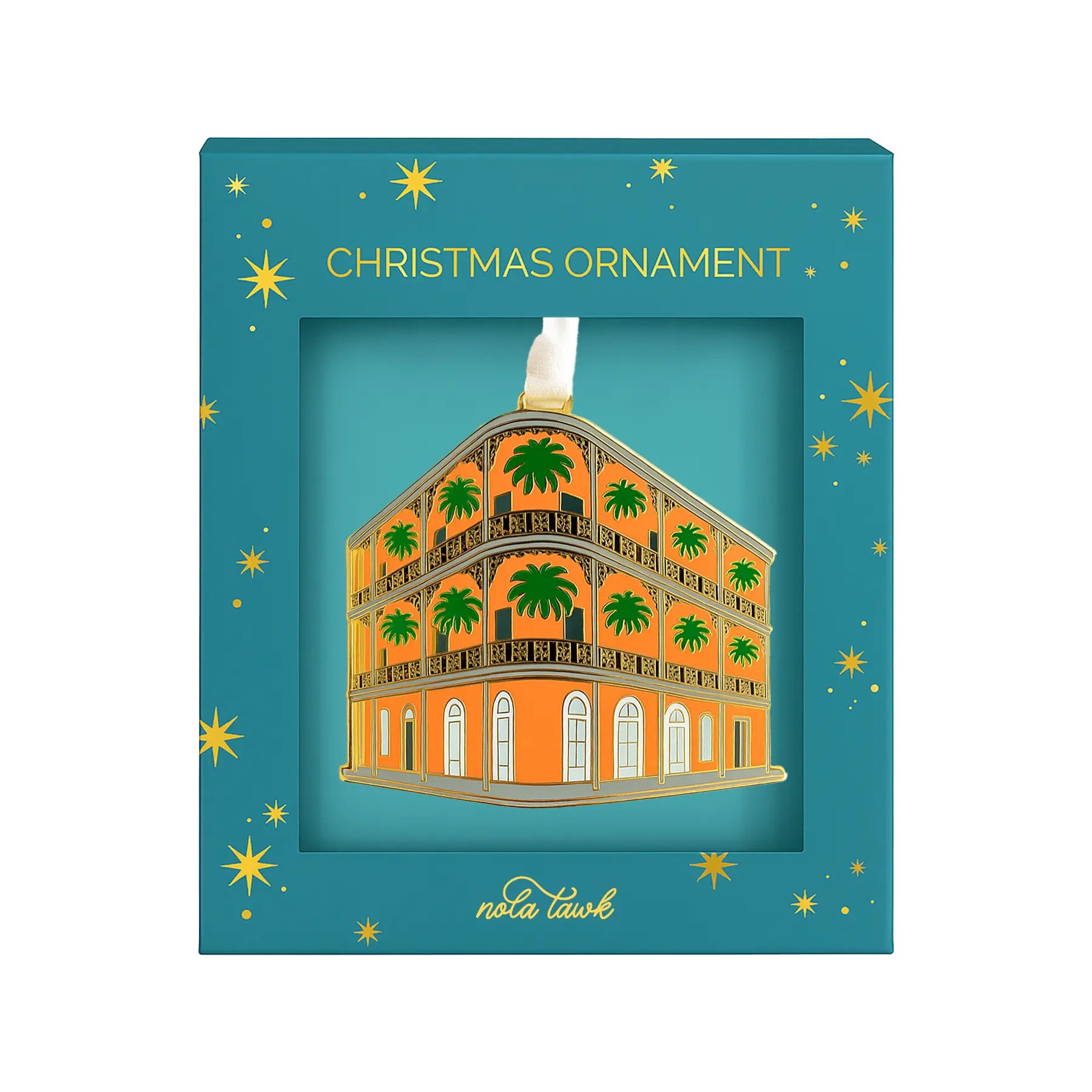 LeBranche House Enamel Ornament Nola Tawk