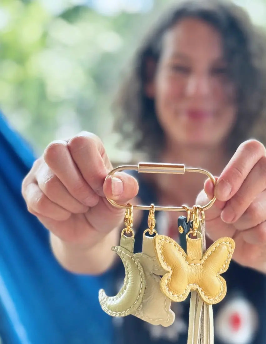 Leather Butterfly Charm by Feelhandmade, natural skincare main product photo