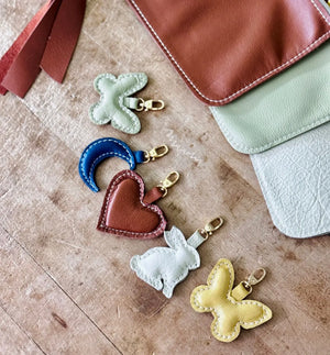 Leather Butterfly Charm by Feelhandmade, natural skincare detail photo 2
