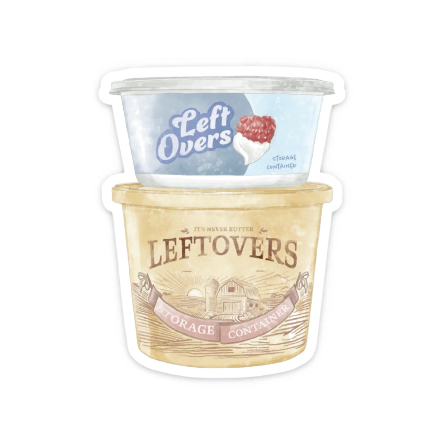 Leftovers Die Cut Stickers Nola Tawk