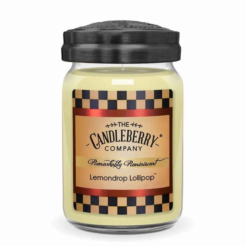 Lemondrop Lollipop™, Large Jar Candle (Collective) by The Candleberry® Candle Company, scented candle main product photo