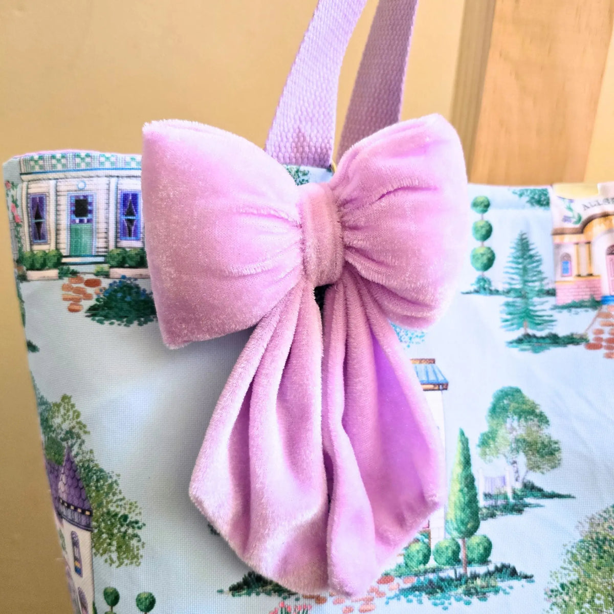 Lenox Spice Village Tote Bag, Handmade Cottagecore Tote with Bow ...
