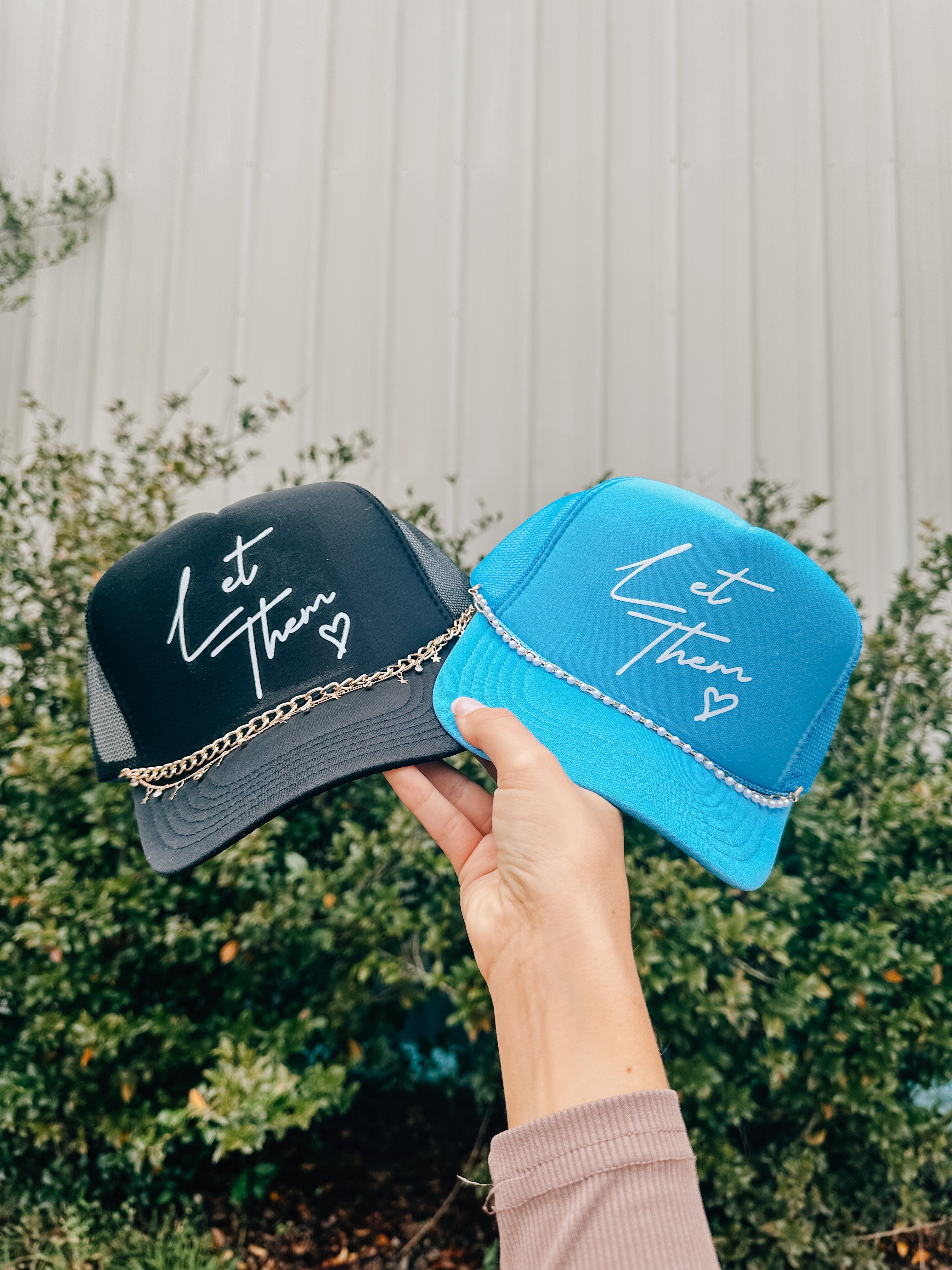 Let Them Black Trucker Hat Southern Bliss Company