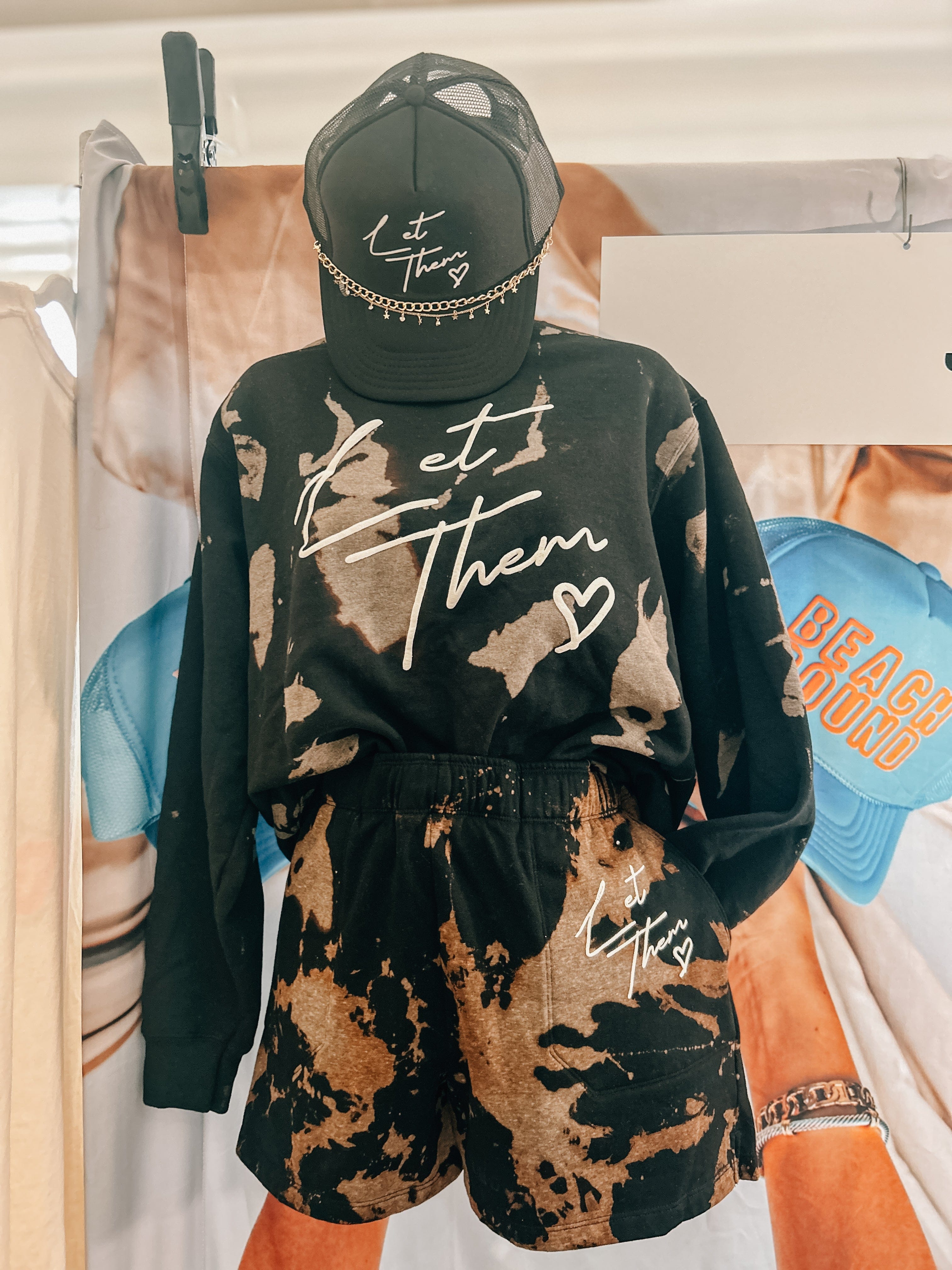 Let Them Black Trucker Hat Southern Bliss Company