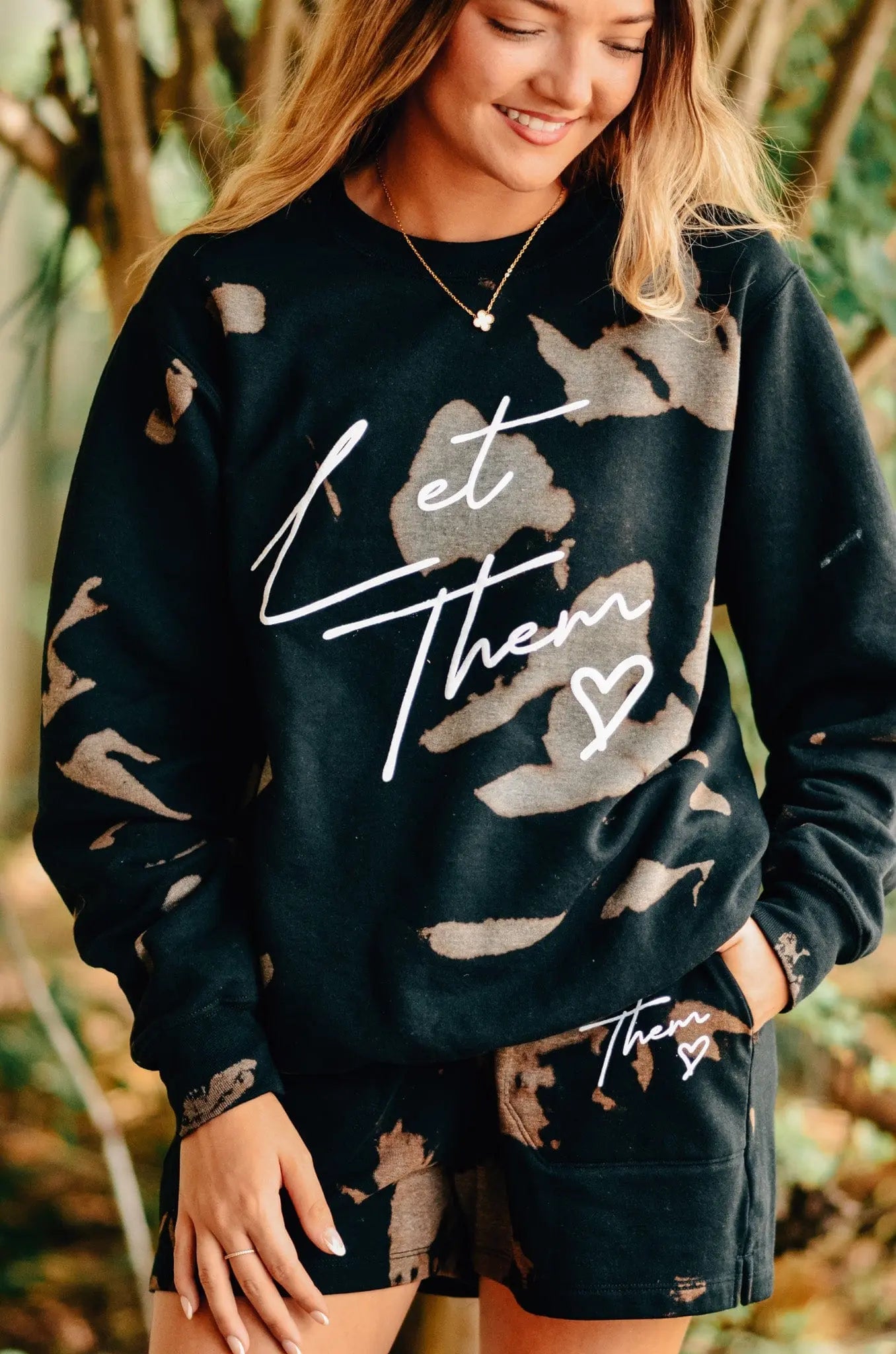 Let Them Bomba Sweatshirt by Southern Bliss Company, Southern lifestyle apparel detail photo 4