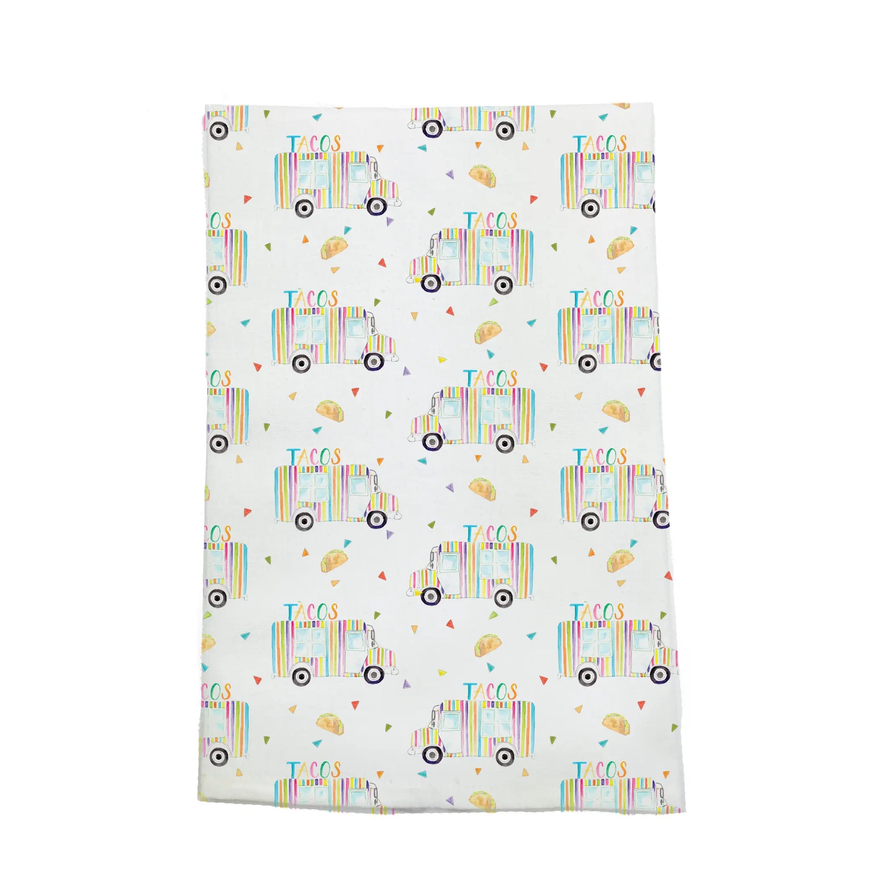 Let's Taco 'Bout It Organic Cotton Kitchen Towel by Nola Tawk, tea towel main product photo